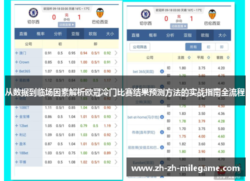 从数据到临场因素解析欧冠冷门比赛结果预测方法的实战指南全流程